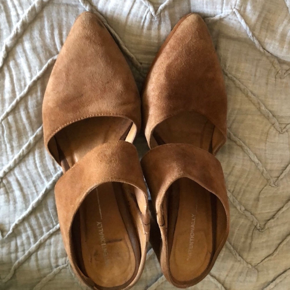 Intentionally Blank Suede Mules
